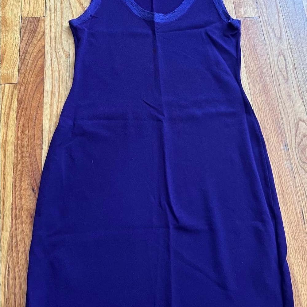 Elegant Purple Sleeveless Dress